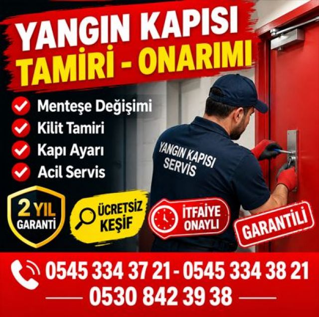 Çekmeköy Yangın Kapısı Tamiri | Ekonomik Bakım ve Onarım